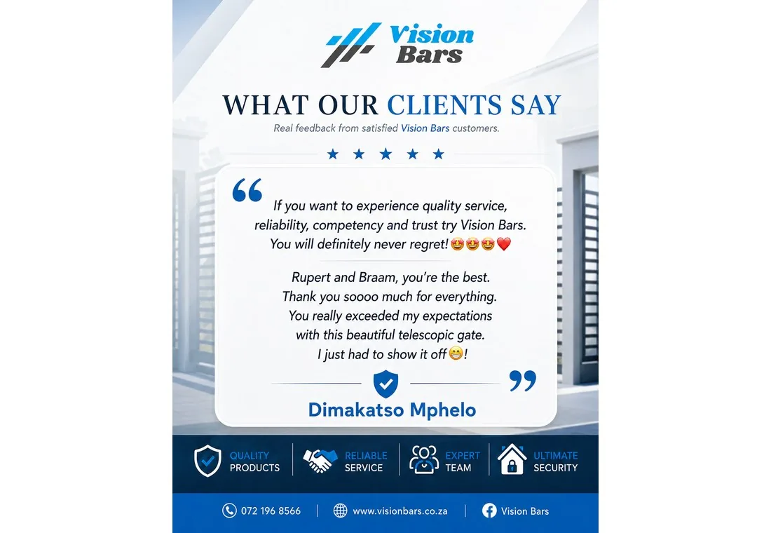 Vision Bars customer testimonial design